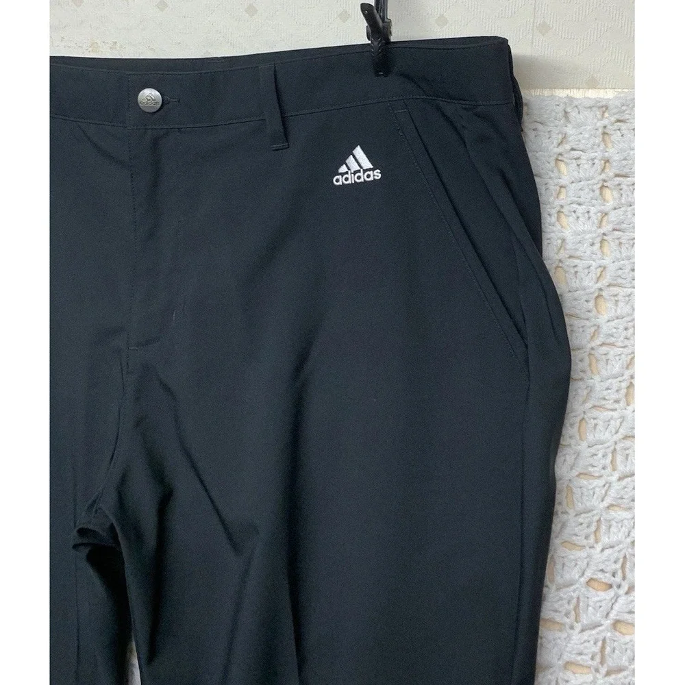 Adidas Originals Adi Golf Pants Mens‎ Tag 38x30 Black Straight Leg